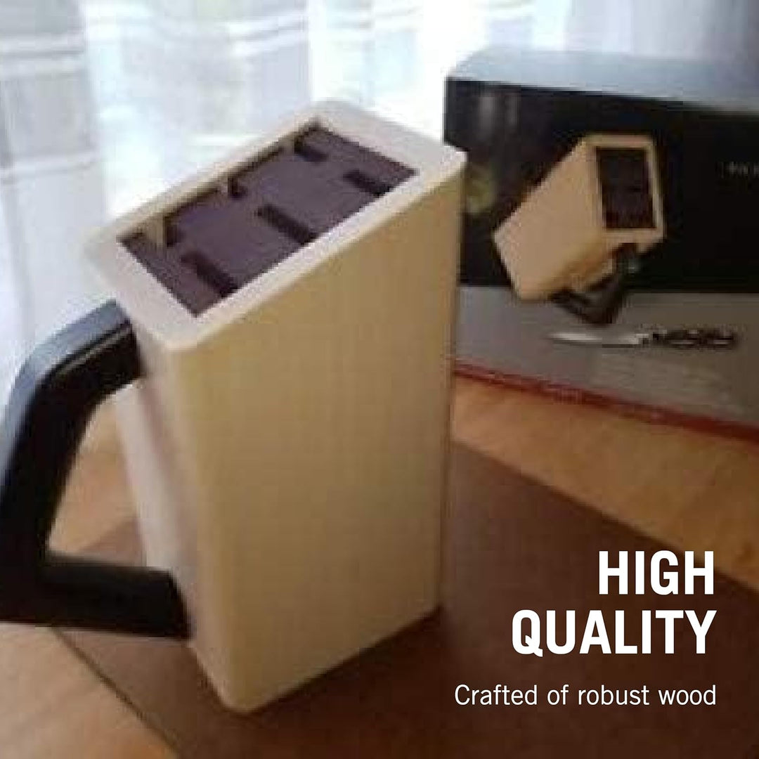 Victorinox Messerblock ohne Inhalt, Platz für 6 Messer, Messer-Aufbewahrung, Platzsparend, Elegantes