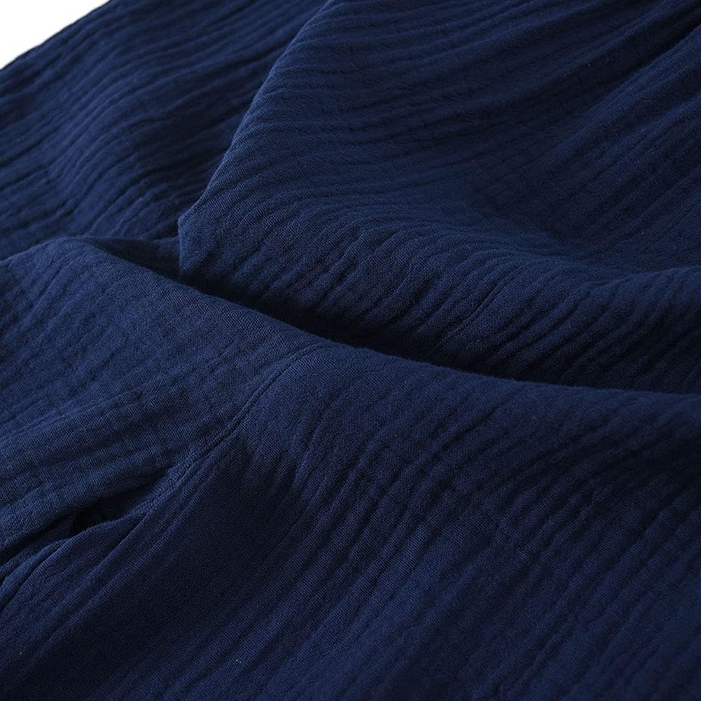 Japanische Kimono Loose Casual Home Pyjamas für Herren Nachtwäsche Grösse L O63