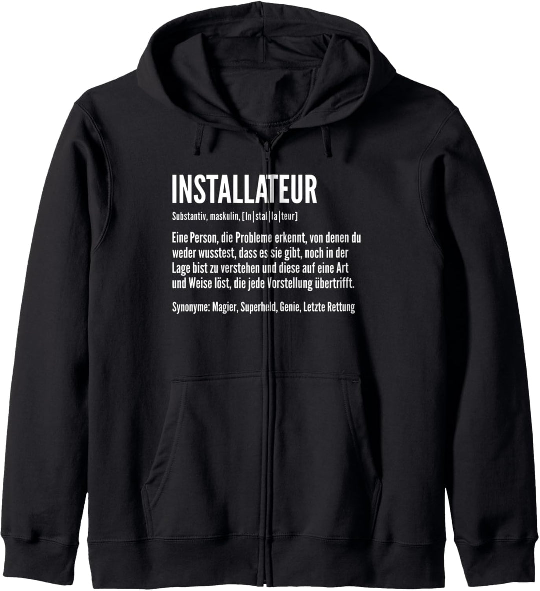 Installateur Substantiv Maskulin Heizungsbauer Klempner Kapuzenjacke