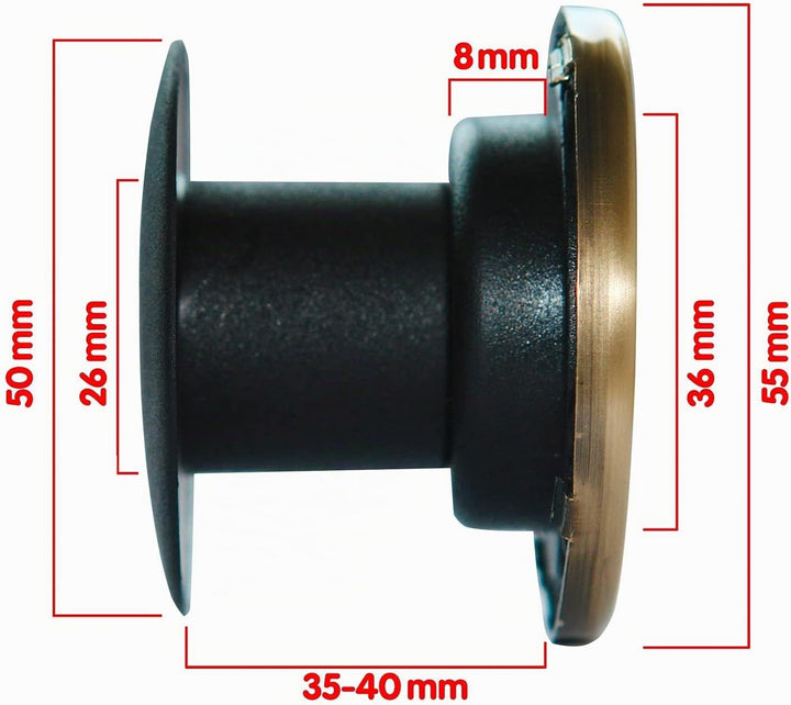 DEMA Ersatz Kugellager 16mm – 16-teilig, für Kickerstangen, Tischfussball, Kicker Zubehör, Gleitlage