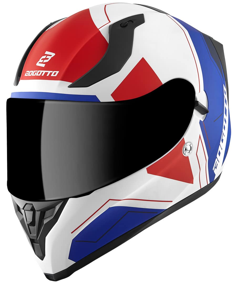 Bogotto V128 Strada Helm, XL blau/rot/weiß