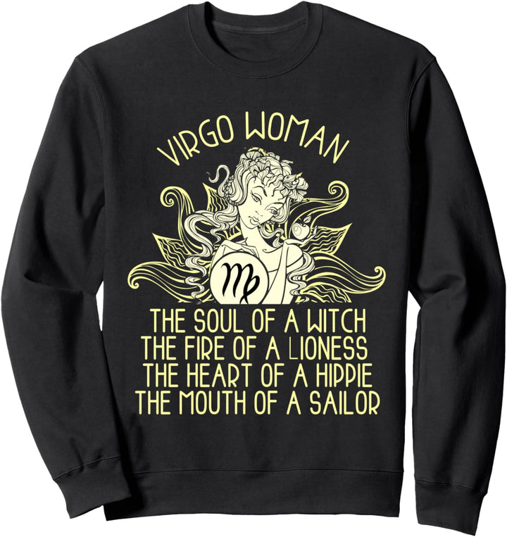 Virgo Woman Zodiac Astrology August September Birthday Women Sweatshirt