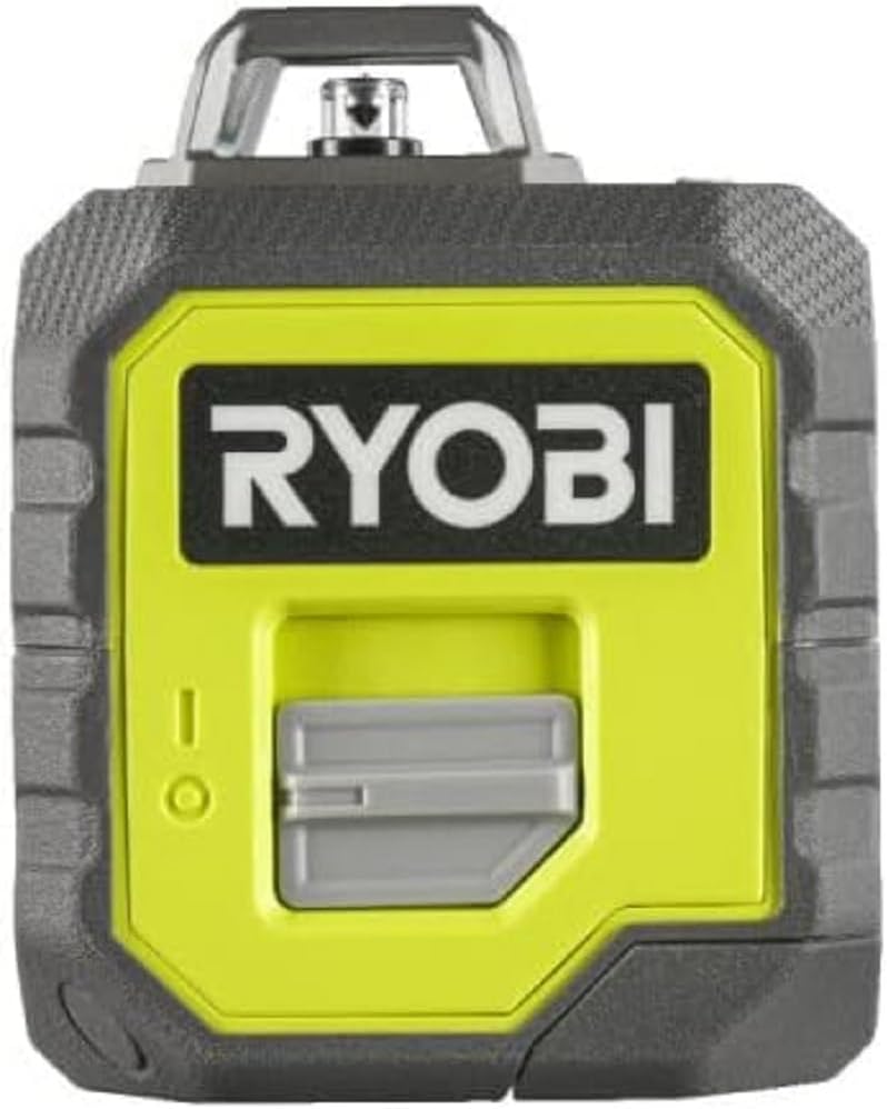RYOBI batteriebetriebener 360˚ Laser RB360GLL-K (25 m, Selbstnivellierung 4°, Laserwellenlänge 520nm