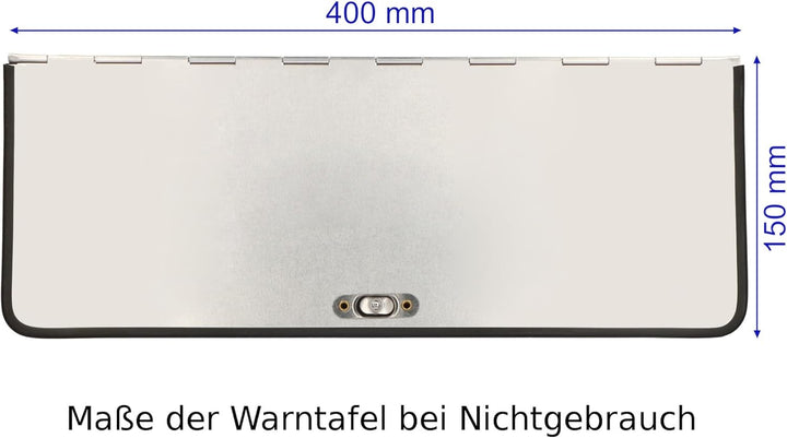 SAMETRUCK ADR Gefahrgut Warntafel Orange horizontal klappbar Warnschild LKW NFZ GGVS 400x300mm