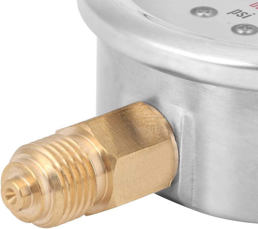 Manometer Professionelles Druckluft Manometer Messing Ölgefülltes 1/4 BSP Hochdruck-Standard-Radialm
