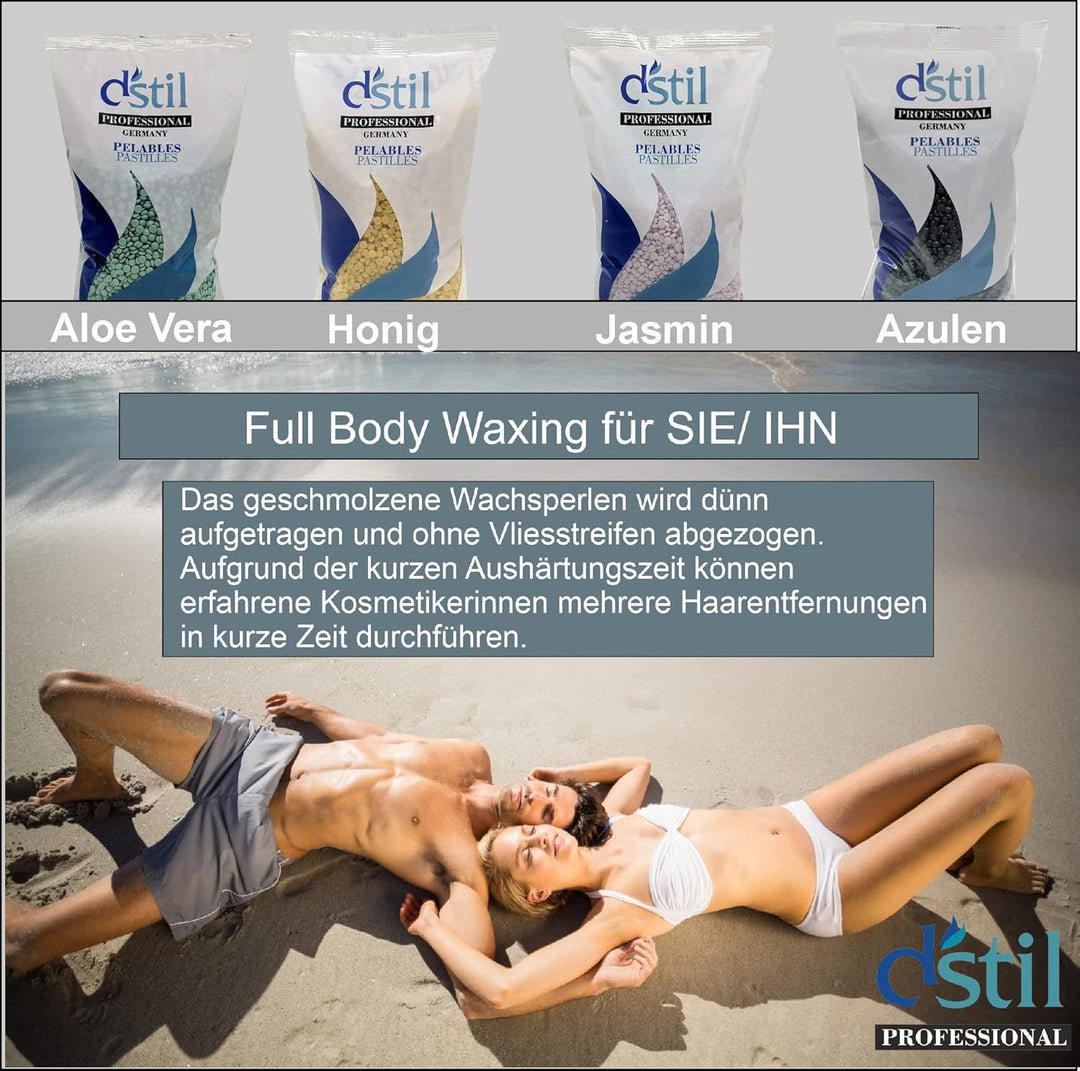 Dstil Professional Wax Wachsperlen Azulen Wachs zur professionellen Haarentfernung für den gesamten