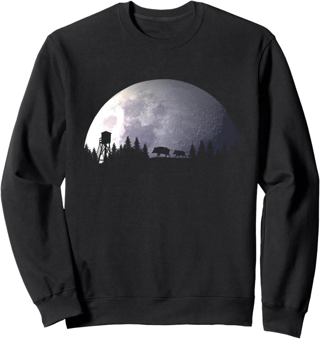 Lustiges Jäger Shirt Keiler Wildschwein Schwarzwild Geschenk Sweatshirt