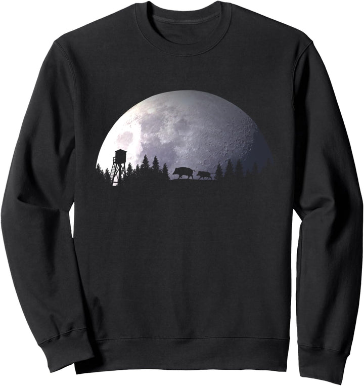 Lustiges Jäger Shirt Keiler Wildschwein Schwarzwild Geschenk Sweatshirt