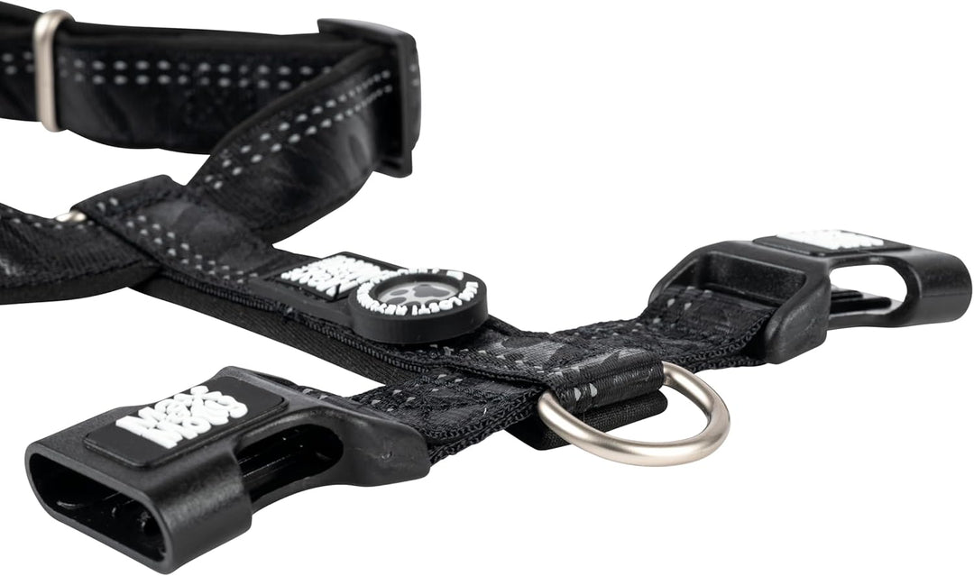 Max & Molly Hundegeschirr Matrix 2.0 Black/S in H-Form, für Hunde mit Gotcha! Smart ID, Geschirr Hun