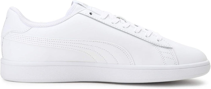 PUMA Unisex Smash V2 L Sneaker 45 EU Puma White Puma White, 45 EU Puma White Puma White