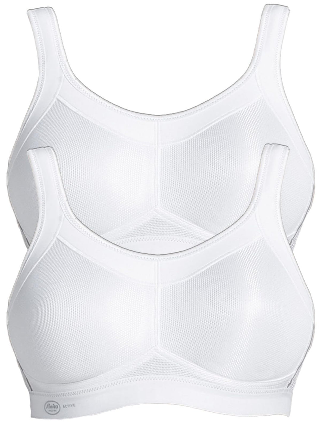 Anita 2er Sparpack Sport BH Momentum 5529 Gr. 65-105 A-H 95B Weiss/Weiss, 95B Weiss/Weiss