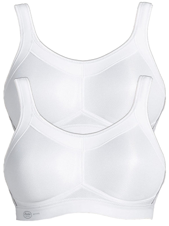 Anita 2er Sparpack Sport BH Momentum 5529 Gr. 65-105 A-H 95B Weiss/Weiss, 95B Weiss/Weiss