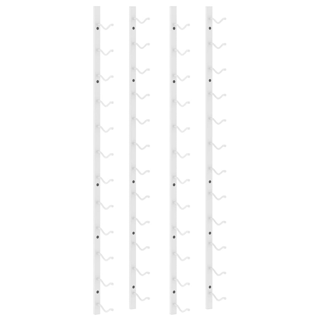 Gecheer 2 STK. Wand Weinregal Metall Flaschenregal für 12 Flaschen Hängeregal Aufbewahrungsregal für