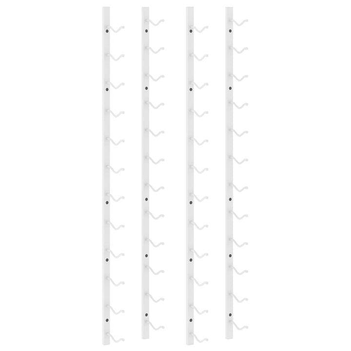 Gecheer 2 STK. Wand Weinregal Metall Flaschenregal für 12 Flaschen Hängeregal Aufbewahrungsregal für