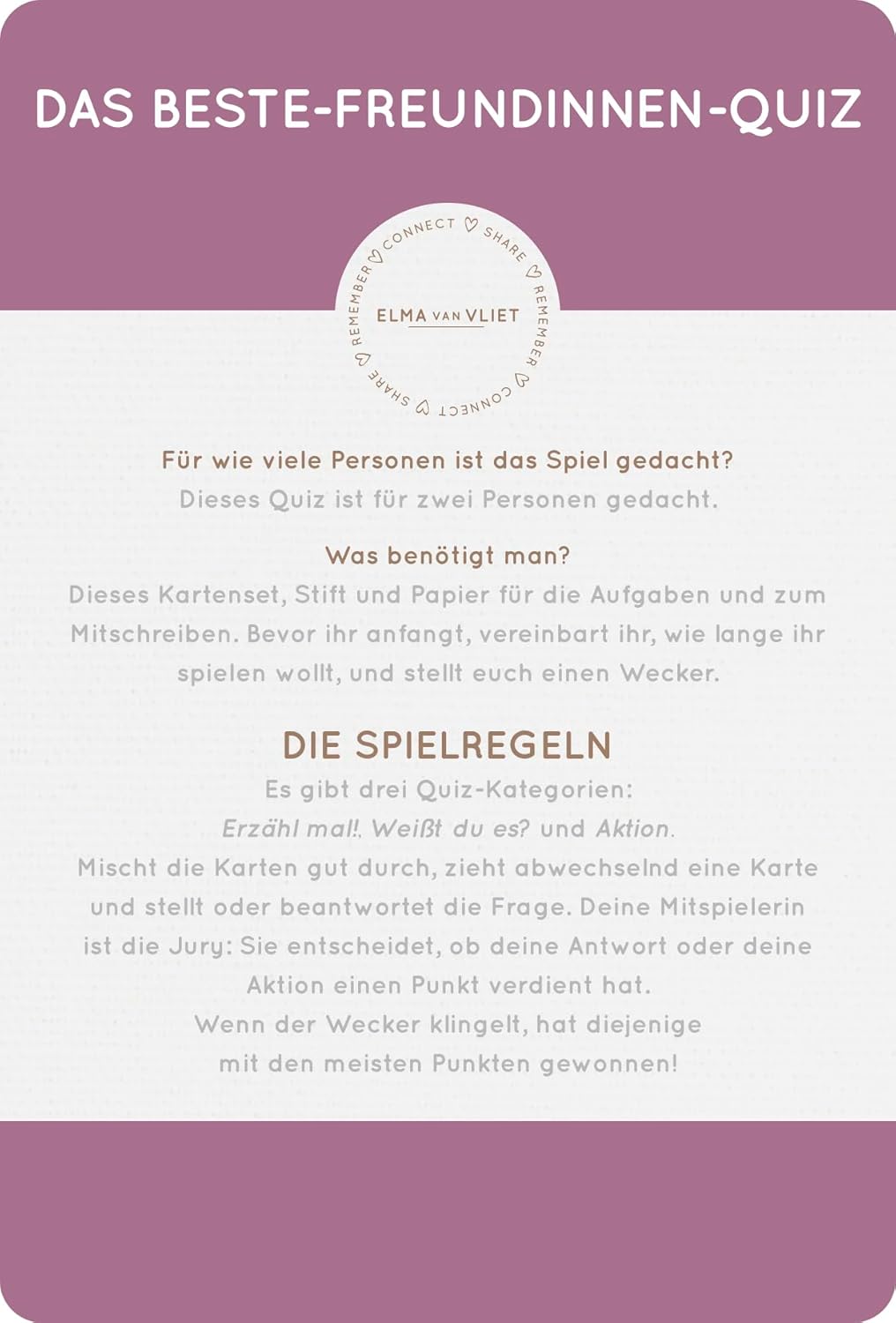 Erzähl mal! Das Beste-Freundinnen-Quiz: Das Original. | Fragespiel für einen schönen Abend mit der b