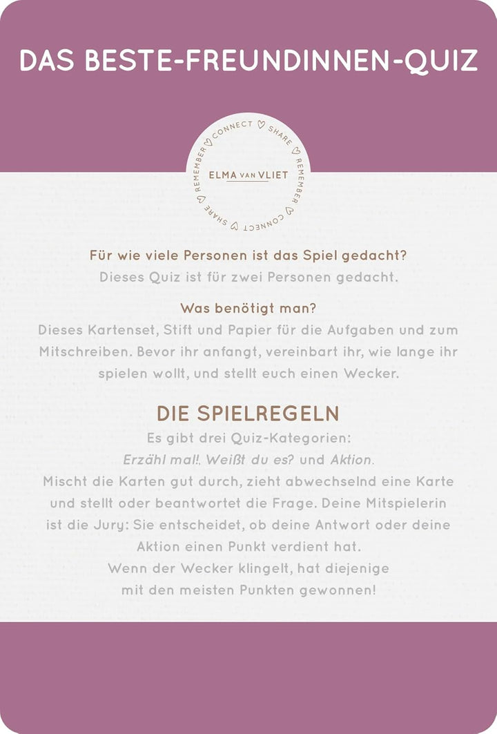 Erzähl mal! Das Beste-Freundinnen-Quiz: Das Original. | Fragespiel für einen schönen Abend mit der b