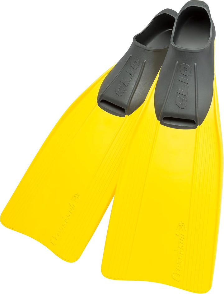 Cressi Clio zum Flossen Schwimmen, Apnoe und Schnorcheln 35/36 Gelb, 35/36 Gelb