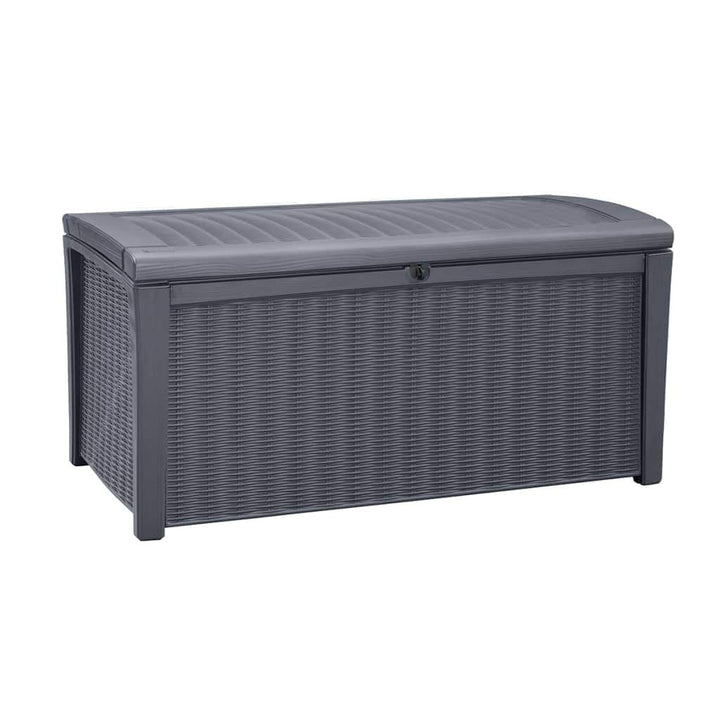 Keter 7290103665449 Chalet et Jardin Rio Truhe Harz Anthrazit-Grau 129,5 x 70 x 62,5 cm