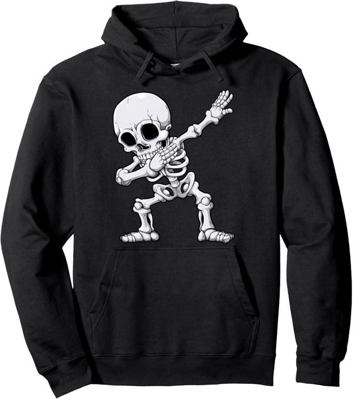 Halloween Jungen Männer Dabbing Skelett Schädel Rippenkäfig Dab Dance Pullover Hoodie
