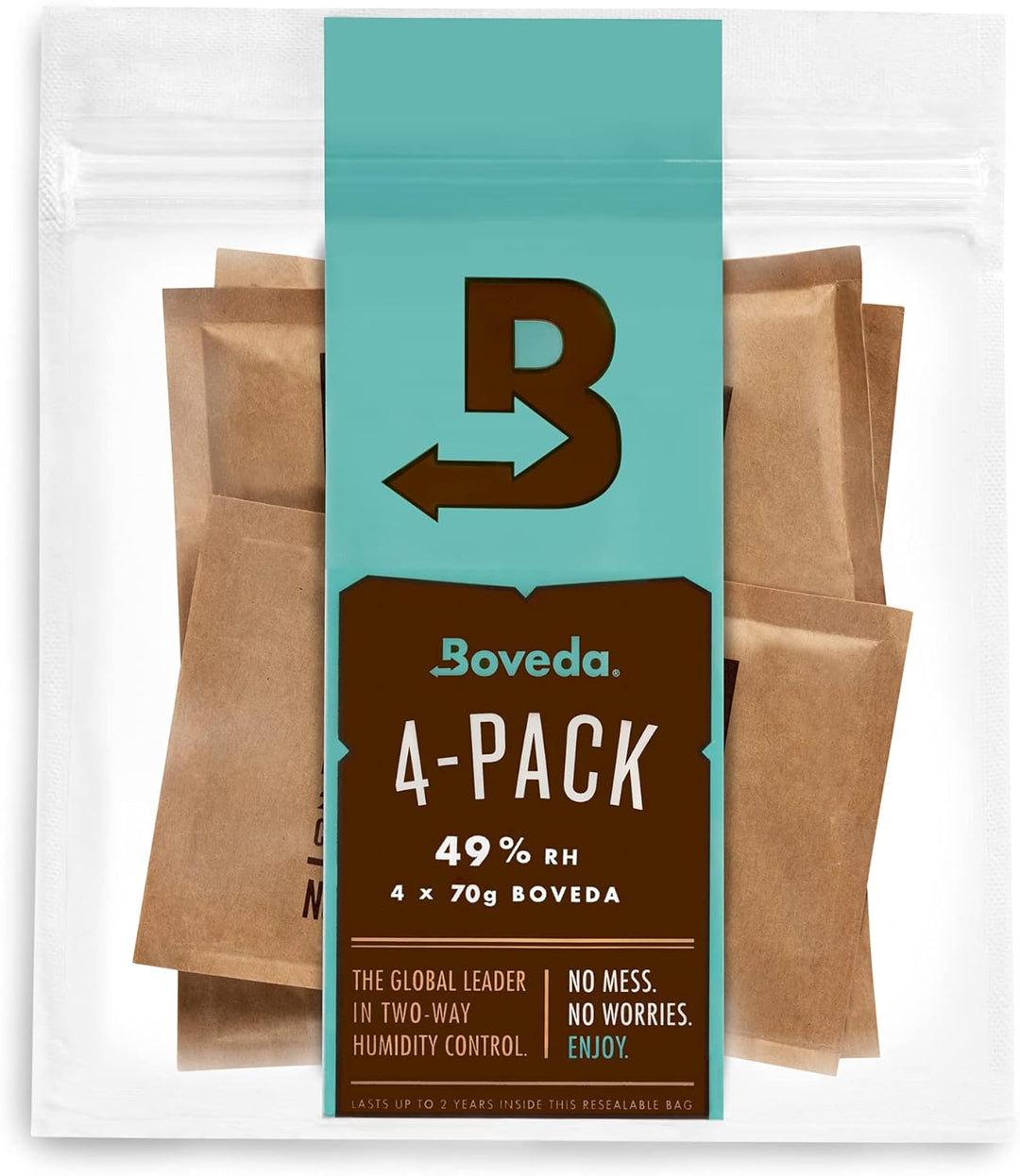 Boveda für Musik | 49% RH Grösse 70 2-Wege-Feuchtigkeitsregulierung | 4 Stück 49% Music - 4 Pack Sta