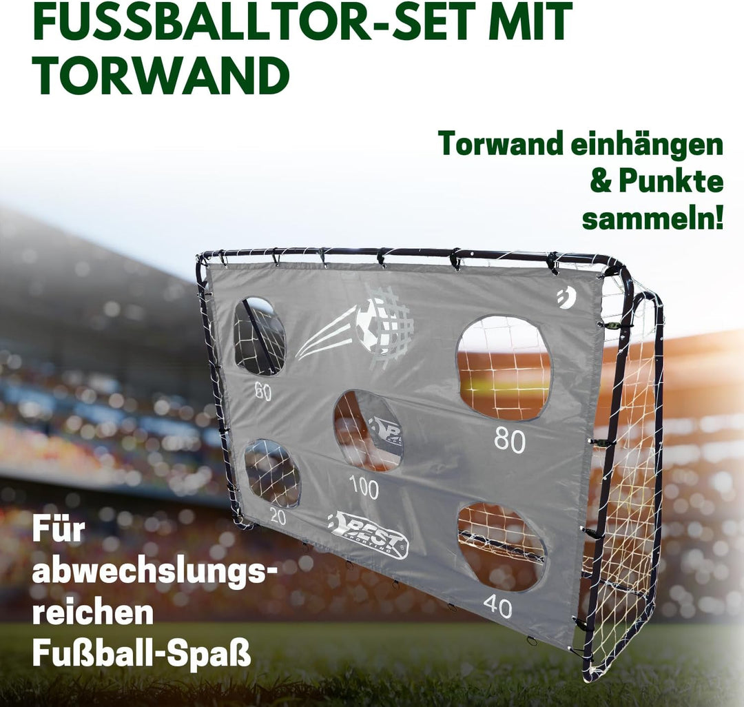 Best Sporting Fussballtor mit Torwand I Fussballtor Kinder mit verschiedenen Farbmotiven I Fussball