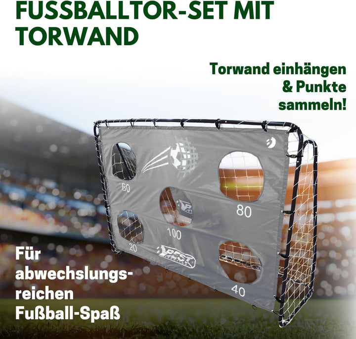 Best Sporting Fussballtor mit Torwand I Fussballtor Kinder mit verschiedenen Farbmotiven I Fussball