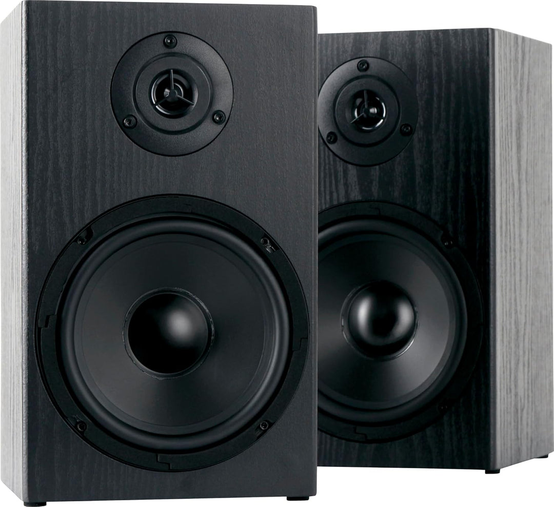 McGrey BSS-265 BK 6,5" HiFi Regallautsprecher - 1 Paar Boxen - 40Watt (RMS) - 2-Wege-System - auch f
