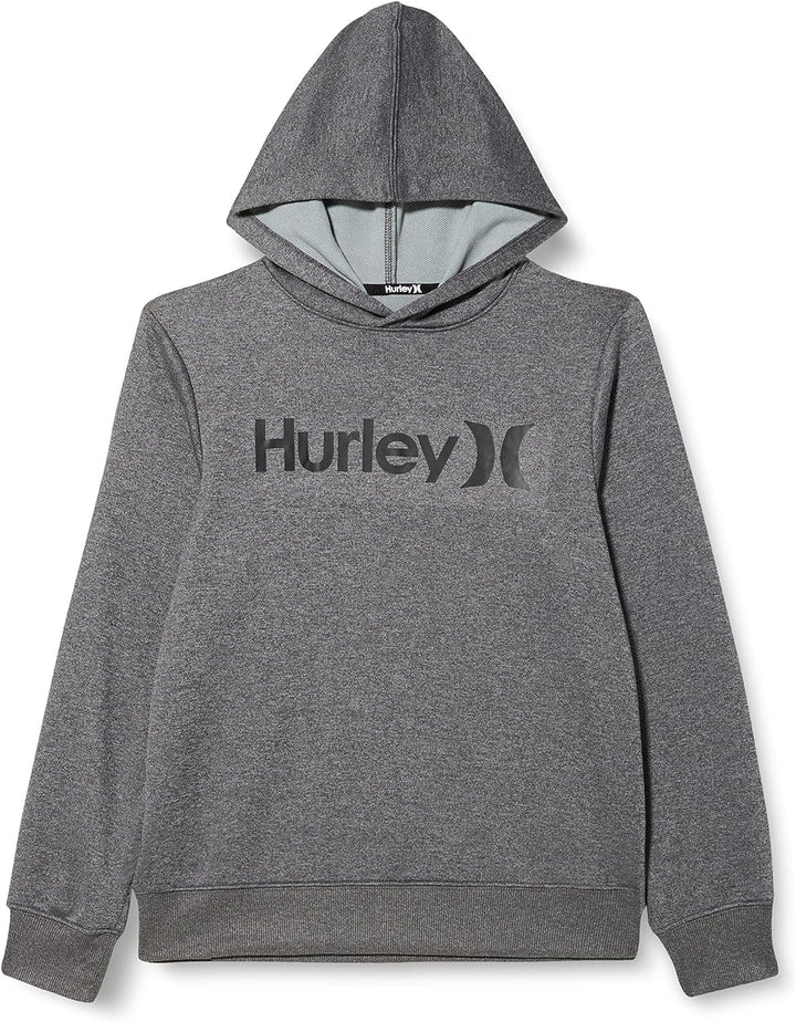 Hurley Jungen H2O Dri Solar O Und O Pullover Sweatshirt, Dk Grau Htr, 10 Jahre UK