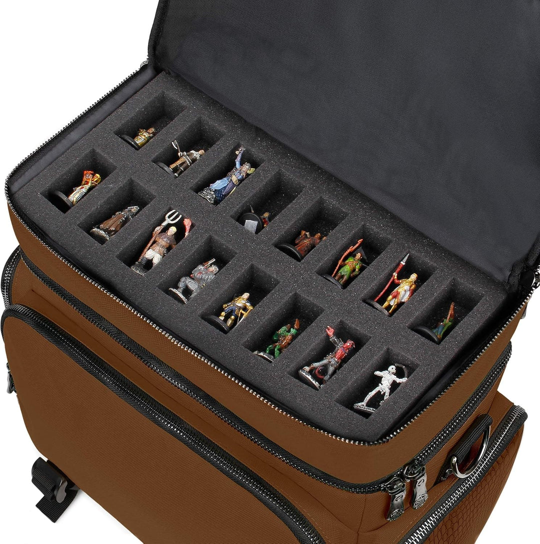 ENHANCE Tabletop RPG-Tasche des Abenteurers, Sammleredition - DND-Tasche mit Tabletop-Miniaturen-Auf
