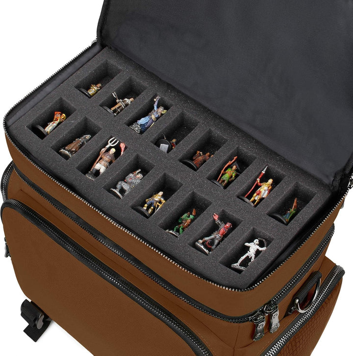 ENHANCE Tabletop RPG-Tasche des Abenteurers, Sammleredition - DND-Tasche mit Tabletop-Miniaturen-Auf