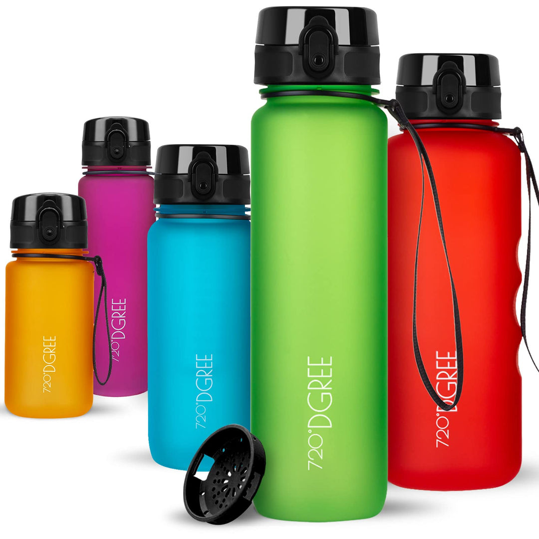 720°DGREE Trinkflasche “uberBottle“ +Sieb - 350ml, 500ml, 650ml, 1000ml, 1,5l, 2l - BPA-Frei - Wasse