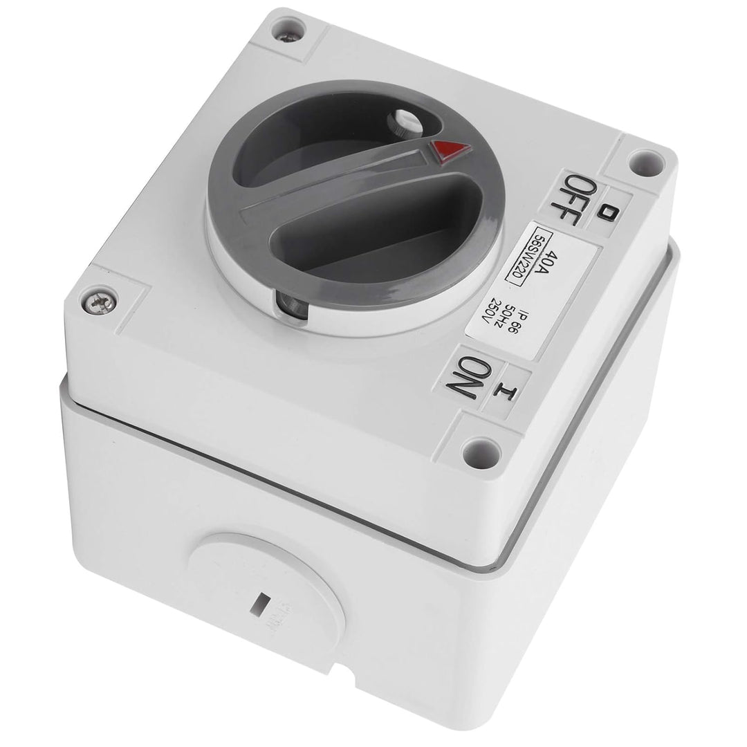 IP66 Wasserdichter Schalter 250V 2 Positionen Drehwahlschalter Staubdichter Ein Aus Schalter für den