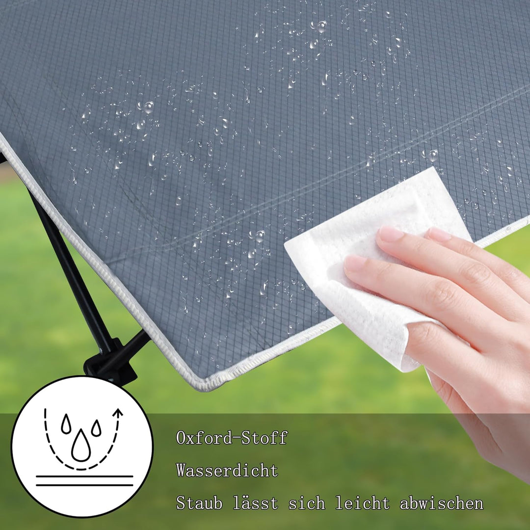 HENGMEI Feldbett Klappbar Campingbett Feldbetten Feldbetten Klappbar Bett mit Seitentasche Tragetasc