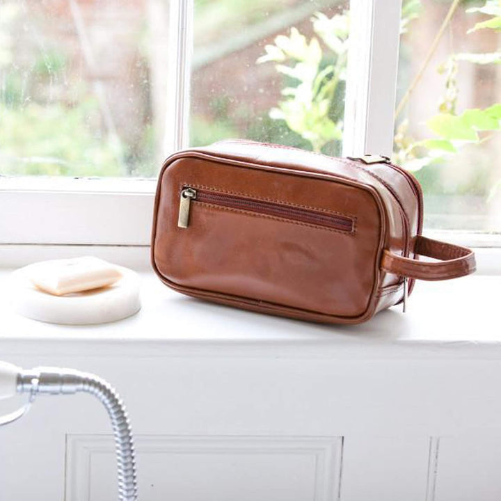 ASHWOOD - Leder - Wäschetasche/Rasierentasche Chelsea - Schwarz, Schwarz
