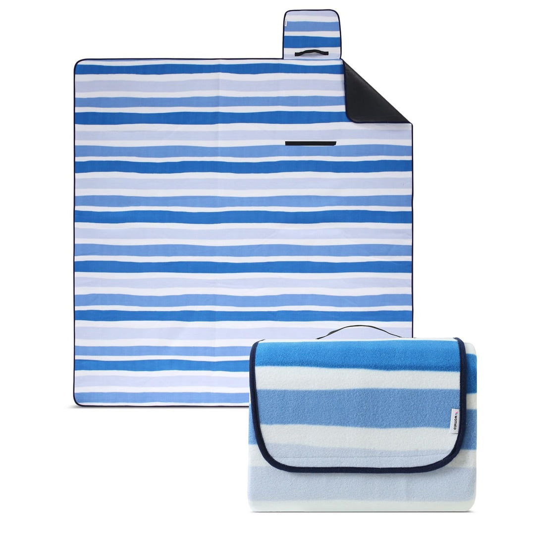 wometo eco-line nachhaltige Picknickdecke wasserdicht 200x200 100% recyceltes Fleece XXL Outdoor Ges