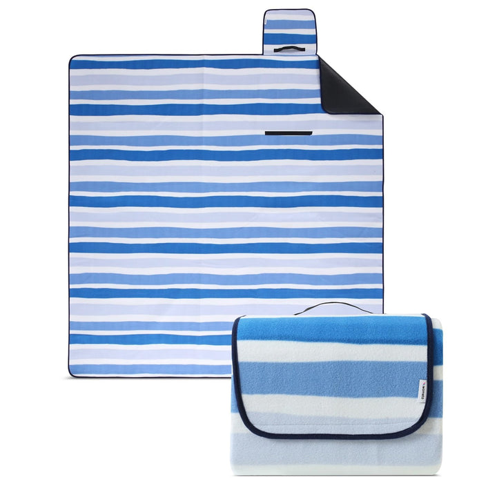 wometo eco-line nachhaltige Picknickdecke wasserdicht 200x200 100% recyceltes Fleece XXL Outdoor Ges
