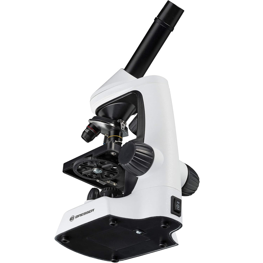 Bresser Junior Mikroskop 40x-2000x mit innovativer Smartphone Halterung und regelbarer Auflicht- und