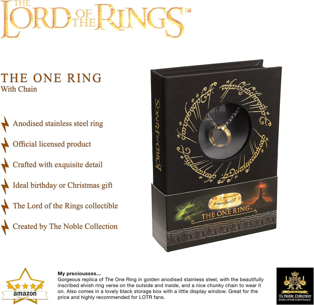 The Noble Collection  Der Eine Ring Colgante bunt