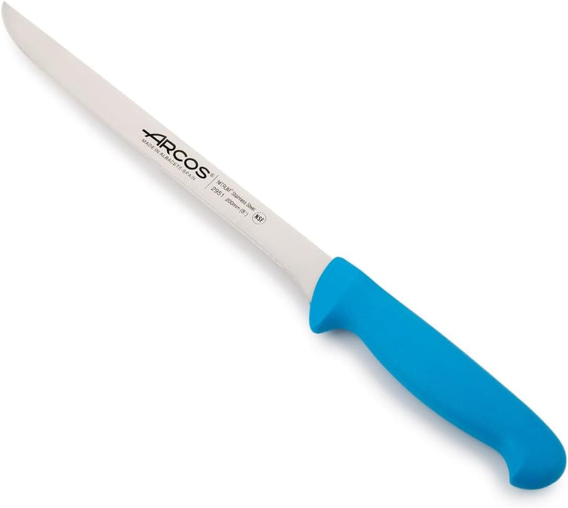 Arcos Serie 2900 - Filetmesser - Klinge Nitrum Edelstahl 200 mm - HandGriff Polypropylen Farbe Blau