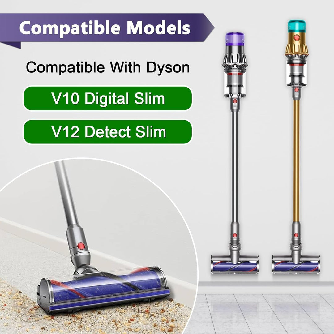 Ersatzbürstenkopf für Dyson V12 Detect Slim und V10 Digital Slim mit Austauschbarem Direktantrieb Re