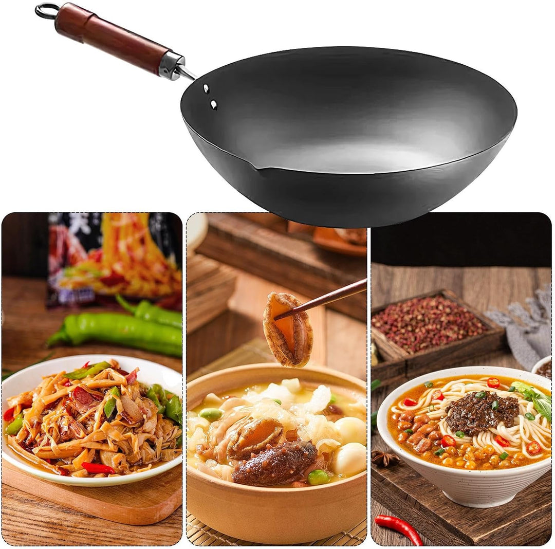 Gusseisenpfanne – Japanische Eisenpfanne, unbeschichteter Antihaft- für natürliches Kochen, Elektroh