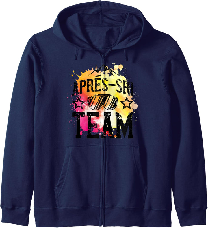 Apres Ski Party Berge Team Skibrille Crew Piste Geschenk Kapuzenjacke