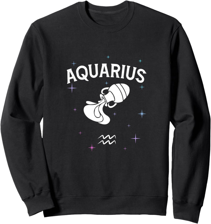 Lustiges Horoskop Wassermann Symbol Sternzeichen Kostüm Sweatshirt