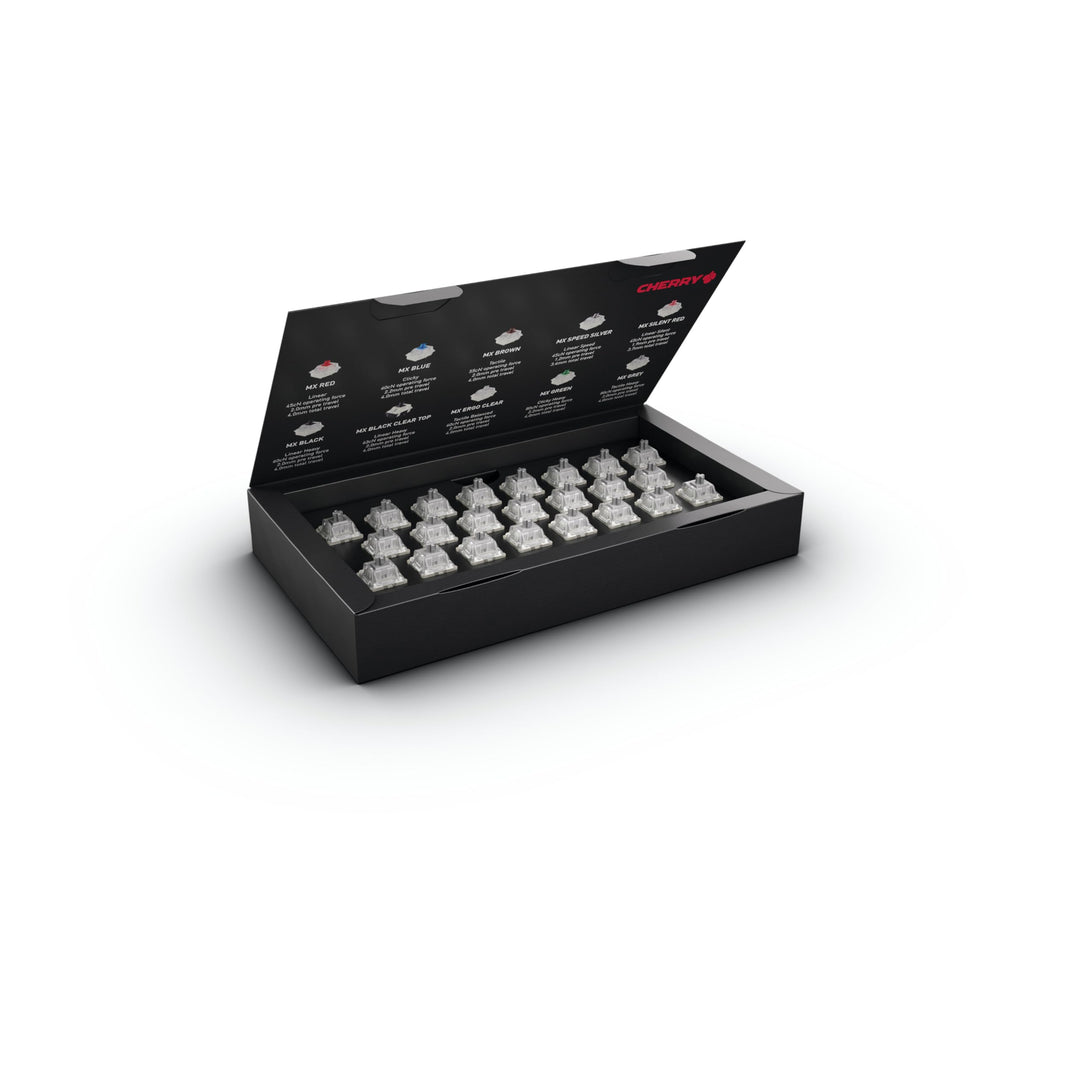 CHERRY MX RGB Speed Silver Switch Kit, 23 Mechanische Tastatur-Schalter, für DIY, Hot Swap oder Gami