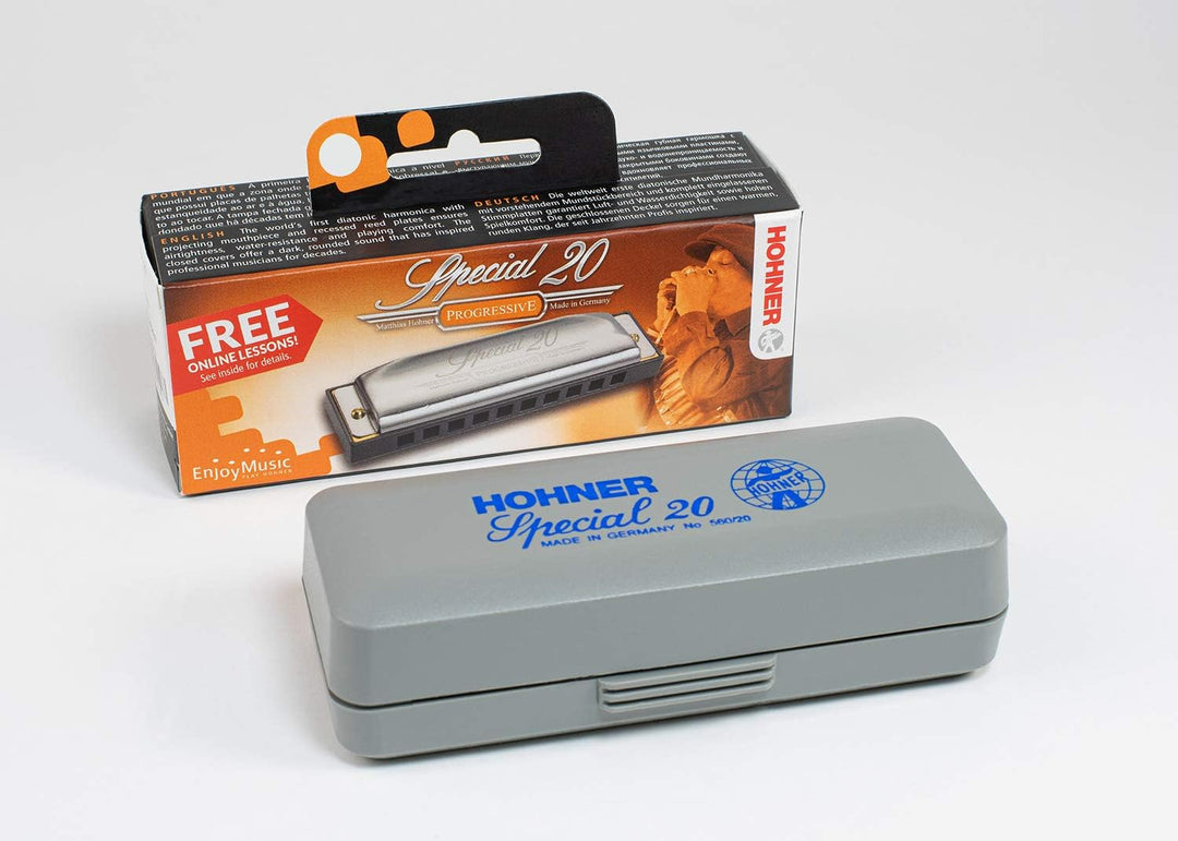 Hohner M27001X Super Chromonica 270 C-Dur Mundharmonika & HOM560017 Special 20 C Mundharmonika Bundl