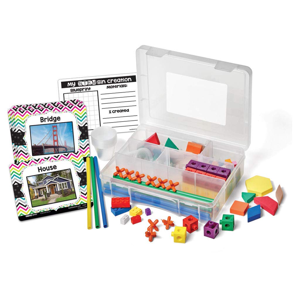 Learning Resources MINT Bins-Boxen Spiel- und Lernpaket, 4er-Set, Technik- und MINT-Herausforderunge