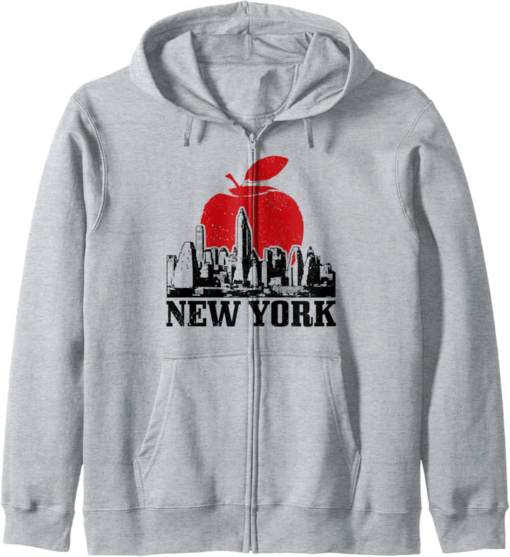 New York City Skyline Big Apple NYC NY Manhattan Souvenir Kapuzenjacke