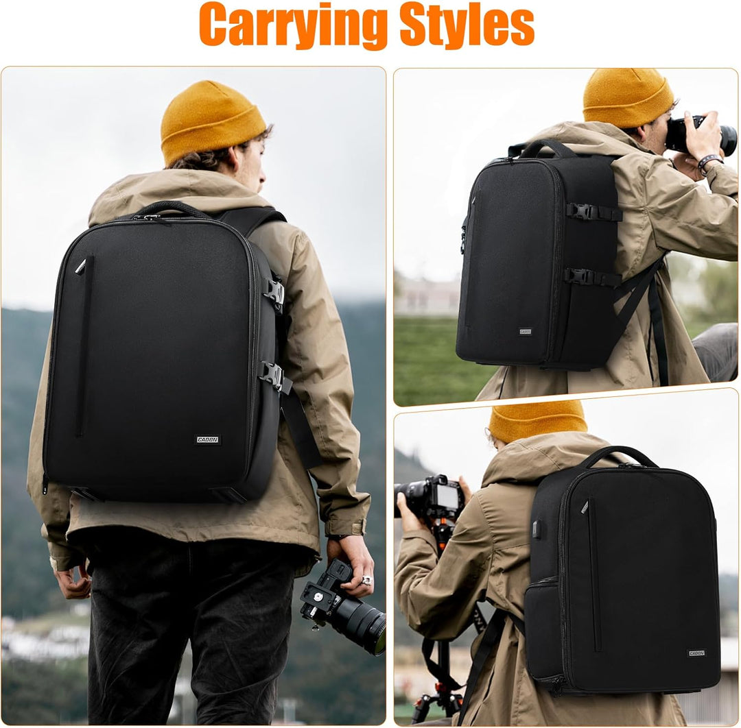 CADeN Professional Trolley Large Camera Backpack Bag for DSLR/SLR Mirrorless Camera Waterproof, Came