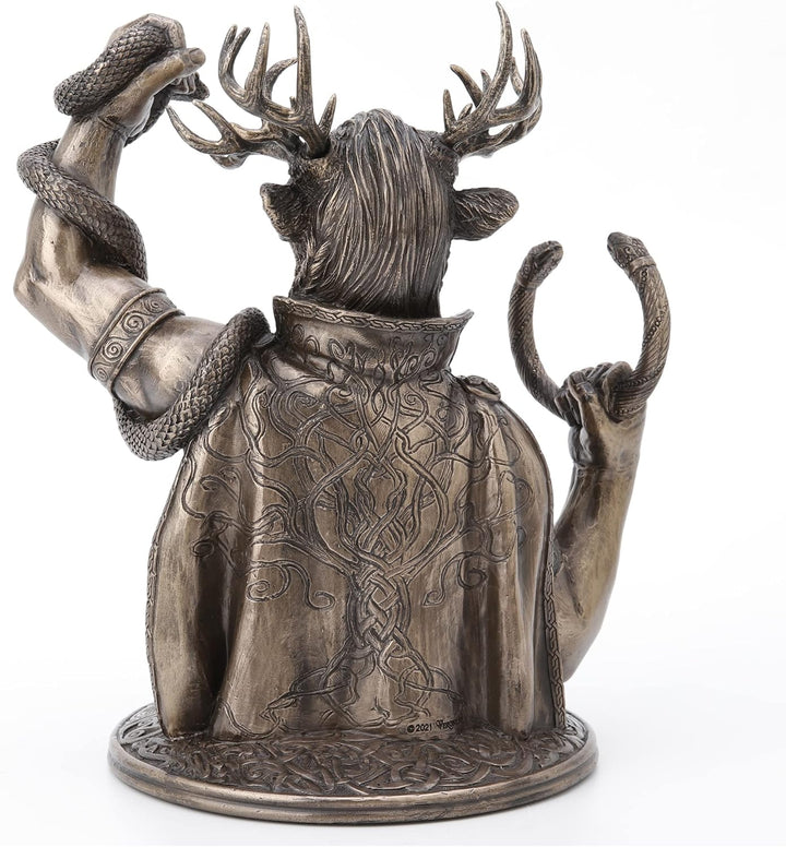 Veronese Design Cernunnos The Horned God of The Wild Resin Statue, Bronze-Finish