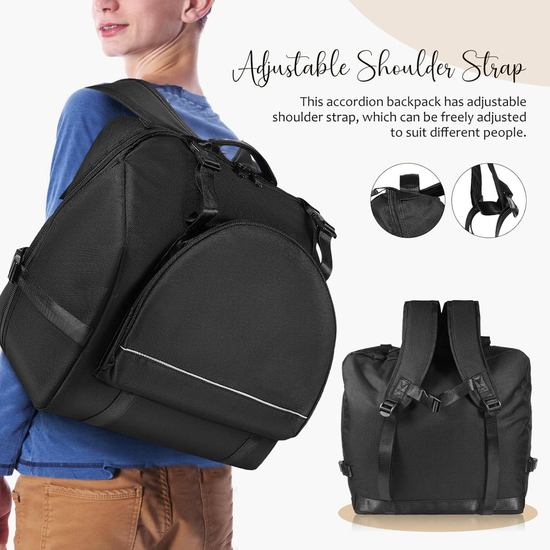 Akkordeon Rucksack Grosse Kapazität Schwarz für 48/60/72 Bässe
